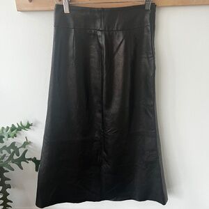 ARKET faux leather skirt